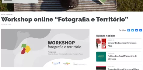 Imagem da nova página web da EUROACE