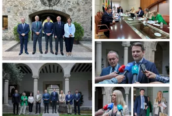 Reuniones Junta de Extremadura y autoridades portuguesas Puente Cedillo