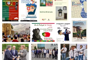 Collage Día de Portugal en Extremadura 2025