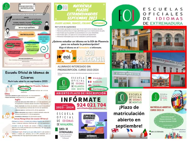 Portugués Escuelas Oficiales de Idiomas Extremadura