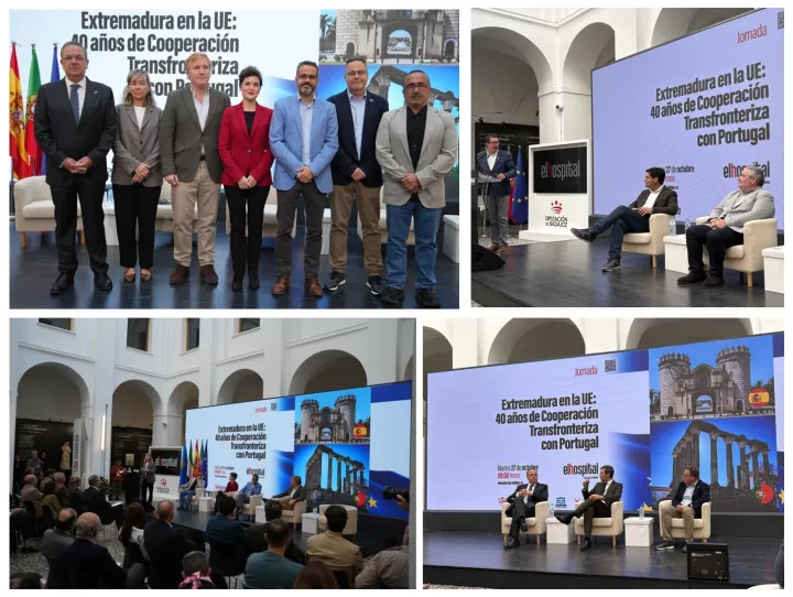 Collage jornada 17 Octubre 40 años cooperación Transfrontreriza