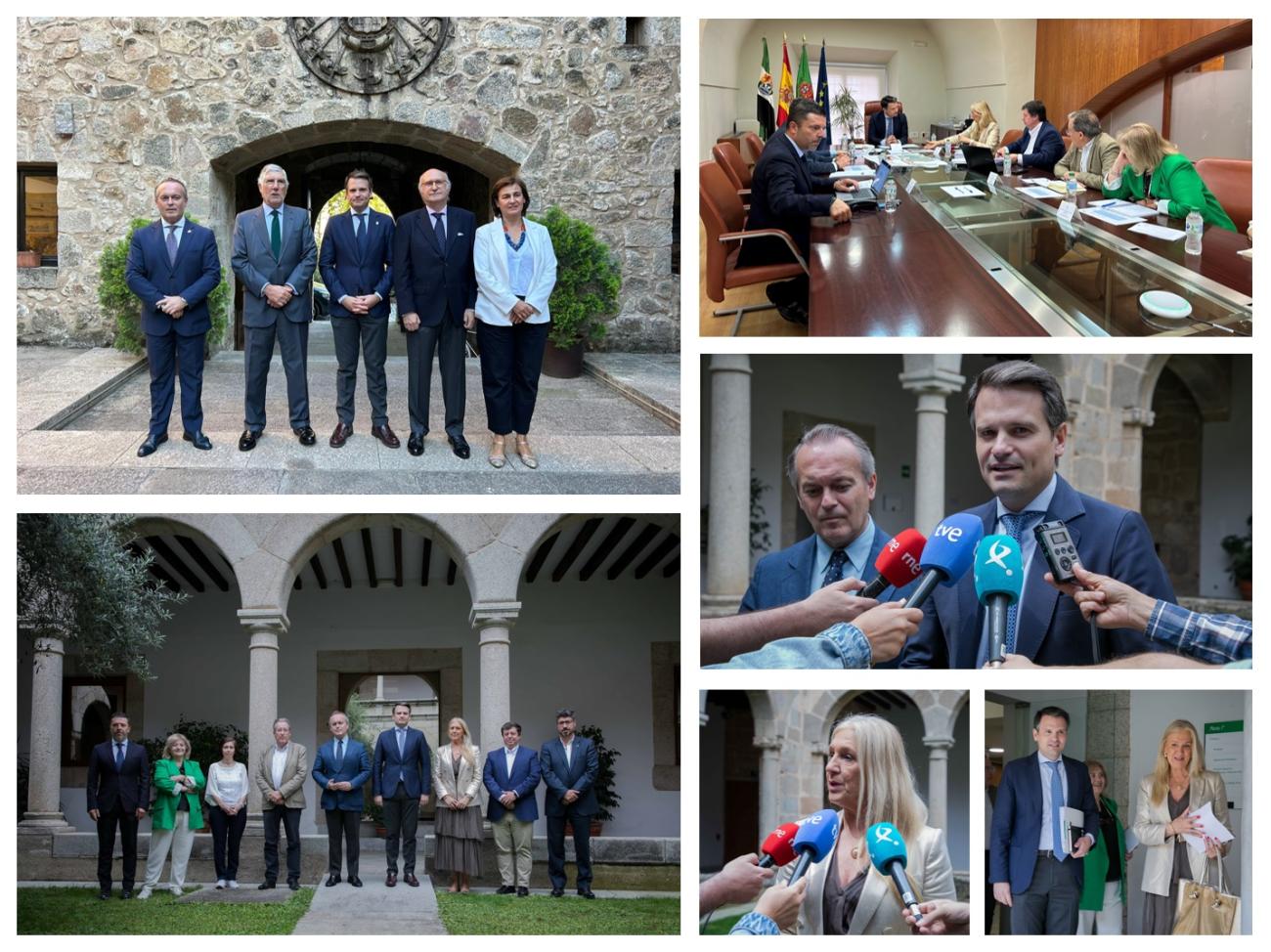 Reuniones Junta de Extremadura y autoridades portuguesas Puente Cedillo