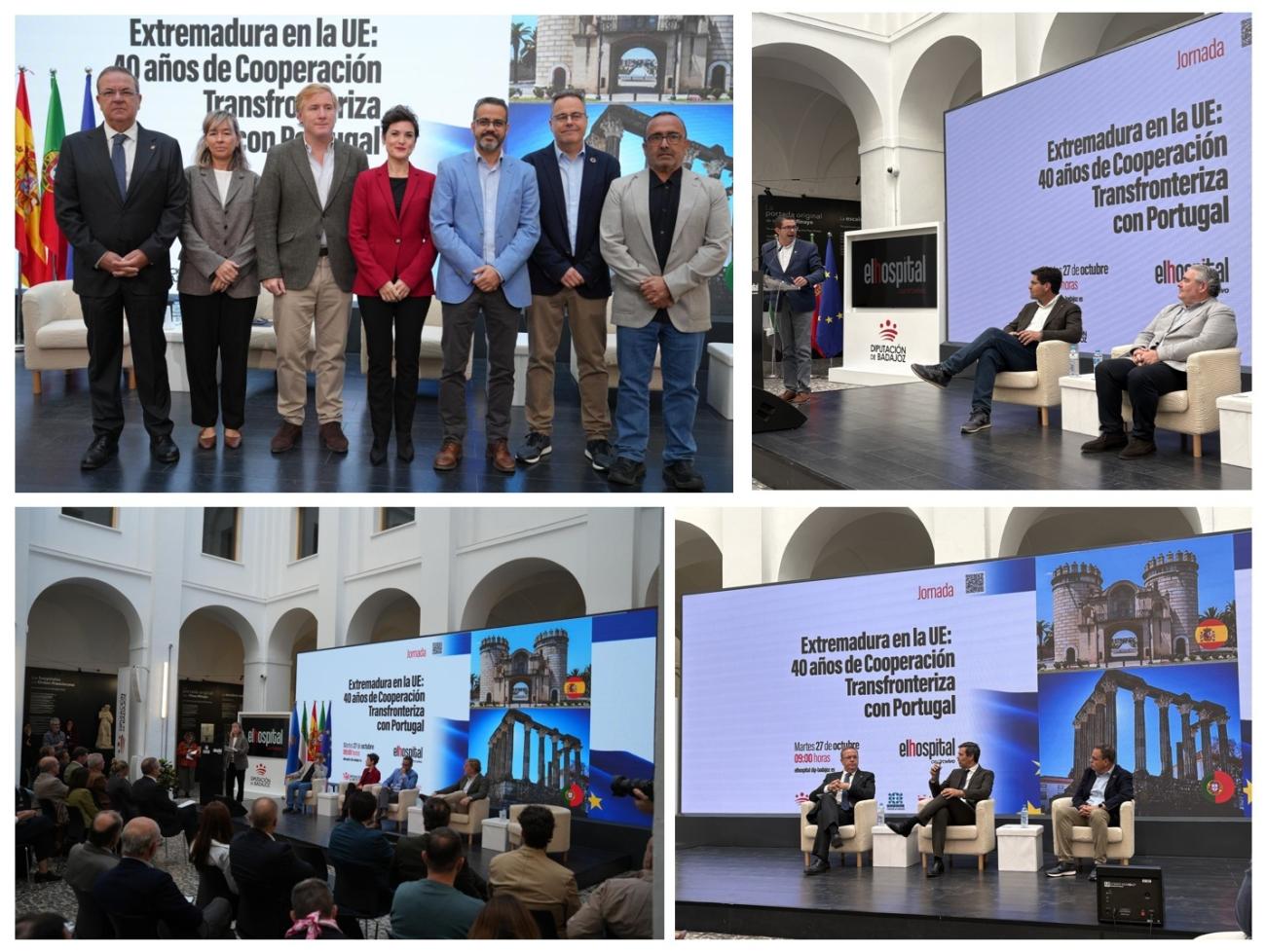Collage jornada 17 Octubre 40 años cooperación Transfrontreriza